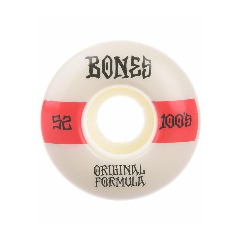 Bones Wheels 100's OG #19 V4 100A Wide white/red