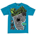 Famous T-shirt Daytona turquoise/lime