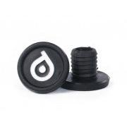 District Scooter Bar Ends Logo for steel bars