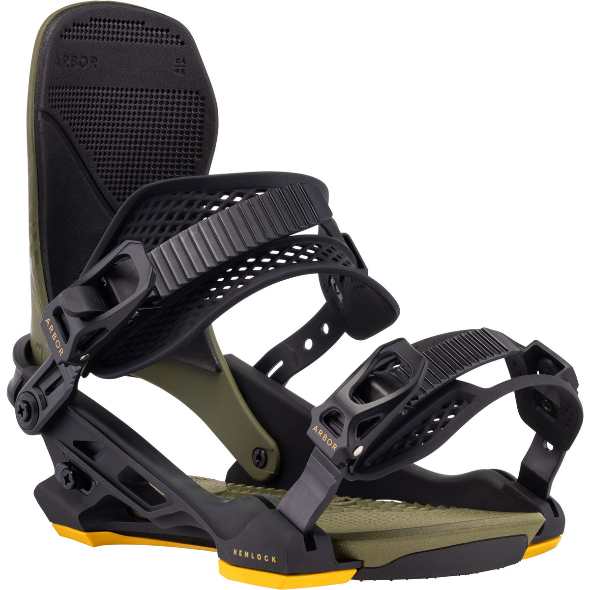 ARBOR Hemlock Snowboardbindung 2025 Black Military
