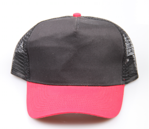Trucker Cap Blank Black/Red