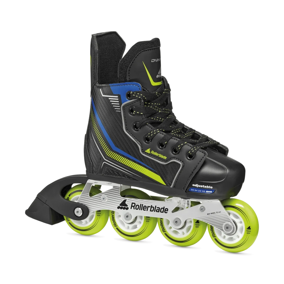 Rollerblade Kids Skate Dynamo Black/Lime/Blue
