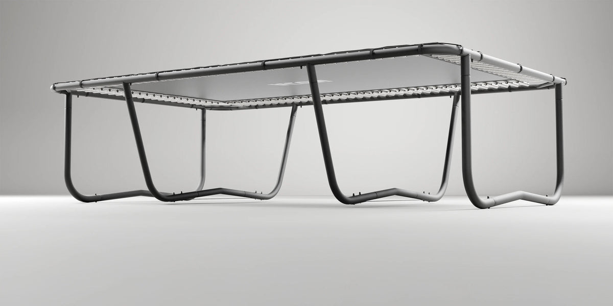 Acon 13 HD Rechteckiges Trampolin mit Netz und Leiter