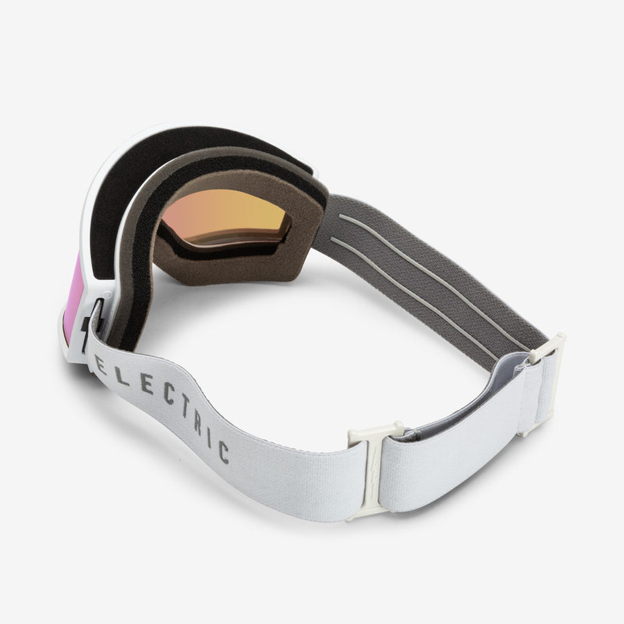 Electric Goggle EK1 Matte White / Pink Chrome + Bonus Lens Dark Grey