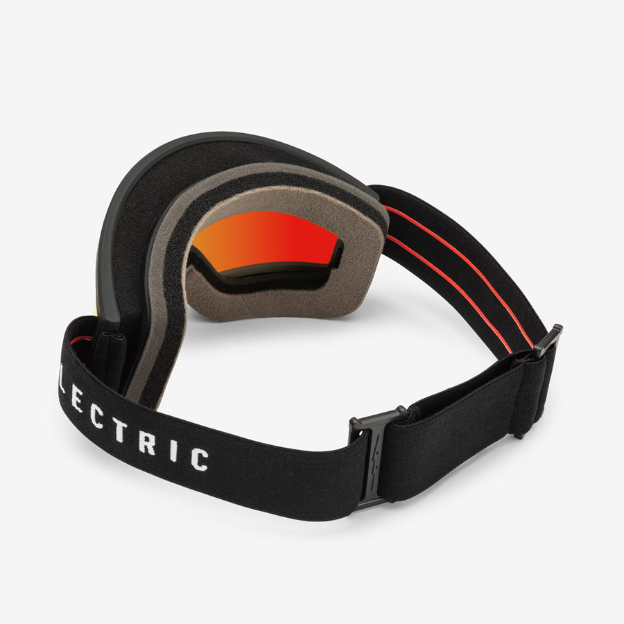 Electric Goggle Hex Matte Black / Red Chrome