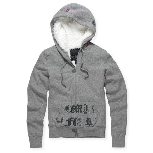 Fox Girls Mix it up Zip Hooded charcoal