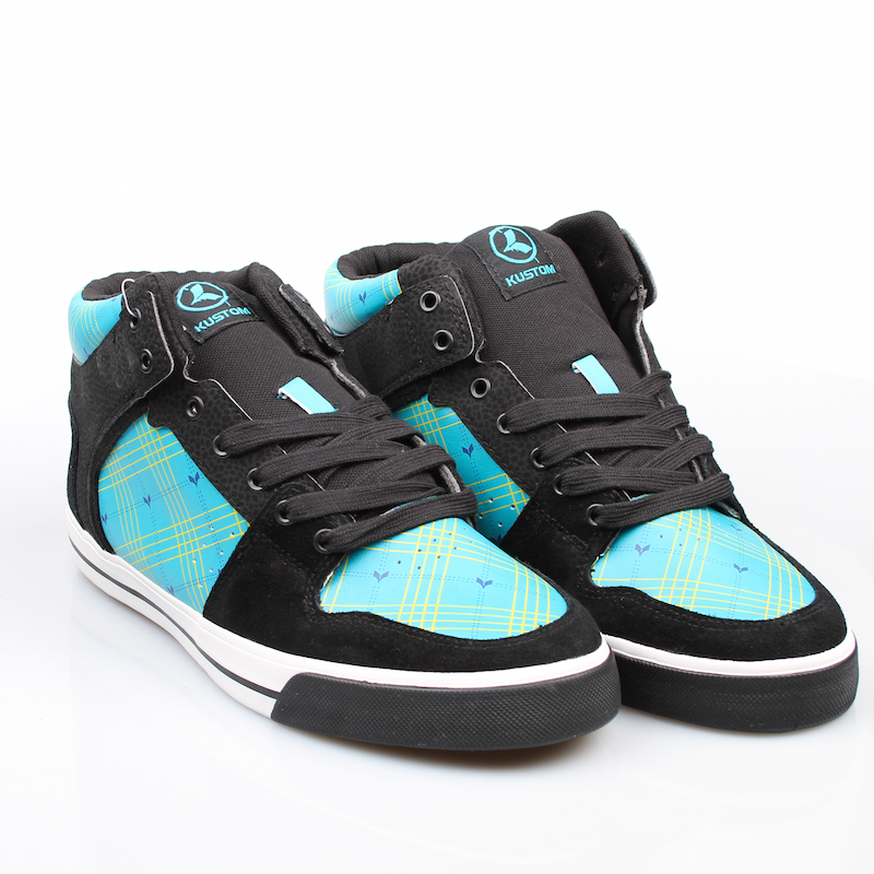 Kustom Schuhe Kristo black cheques