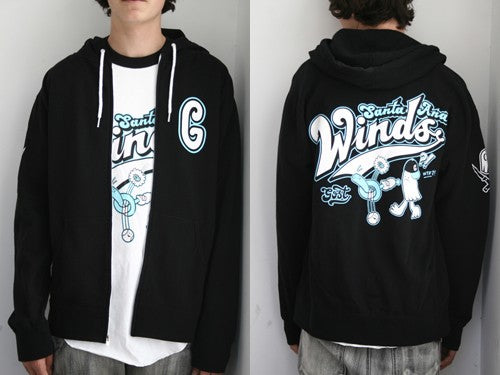 Gost Hooded Zipper Winds Black