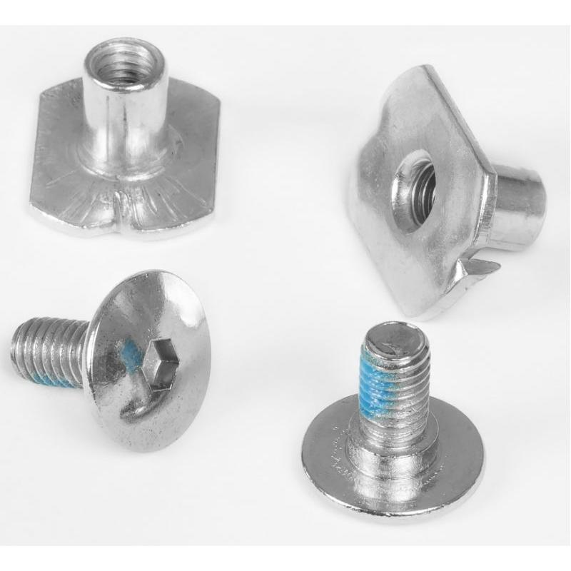 Powerslide Cuff Screw + Anti Rivet fitting Next silver