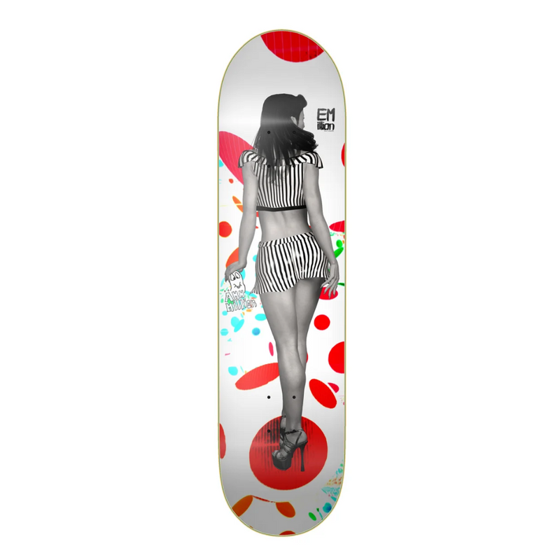 EMillion Skateboard Deck Art Pin Up 8.0''