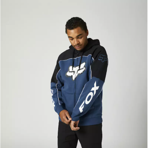 Fox Zip Hoodie Dvide dark indigo