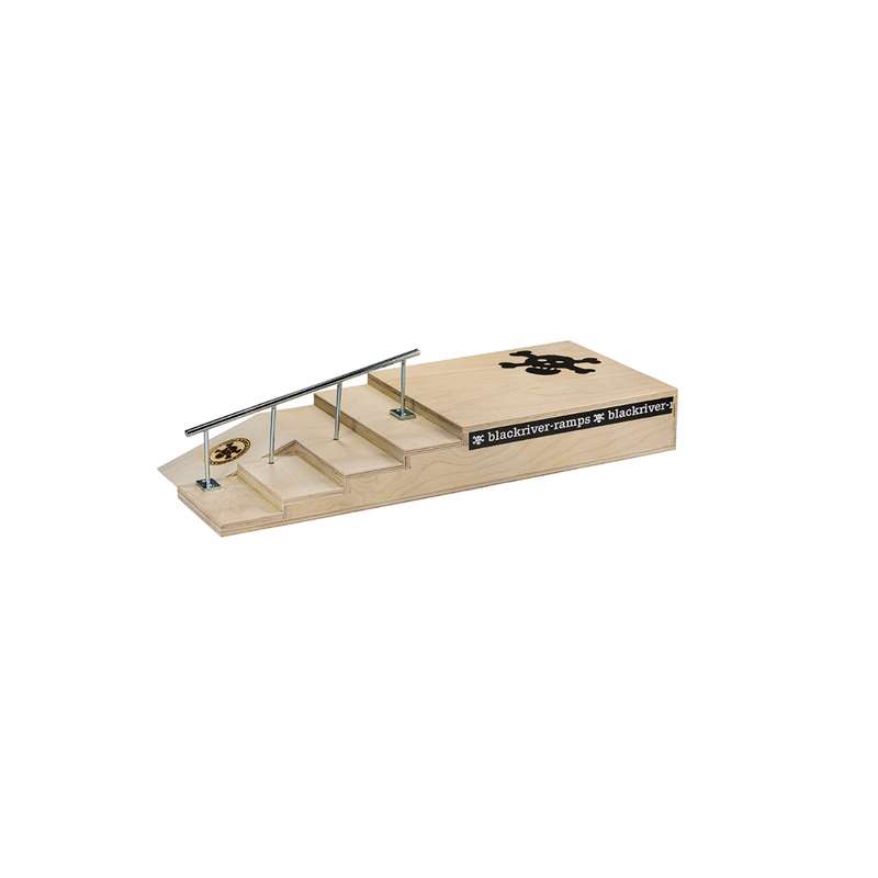 Blackriver Fingerboard Stairset silver Round Rail