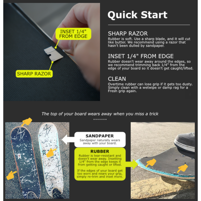 DKL Skateboard Rubber Griptape Gen 8
