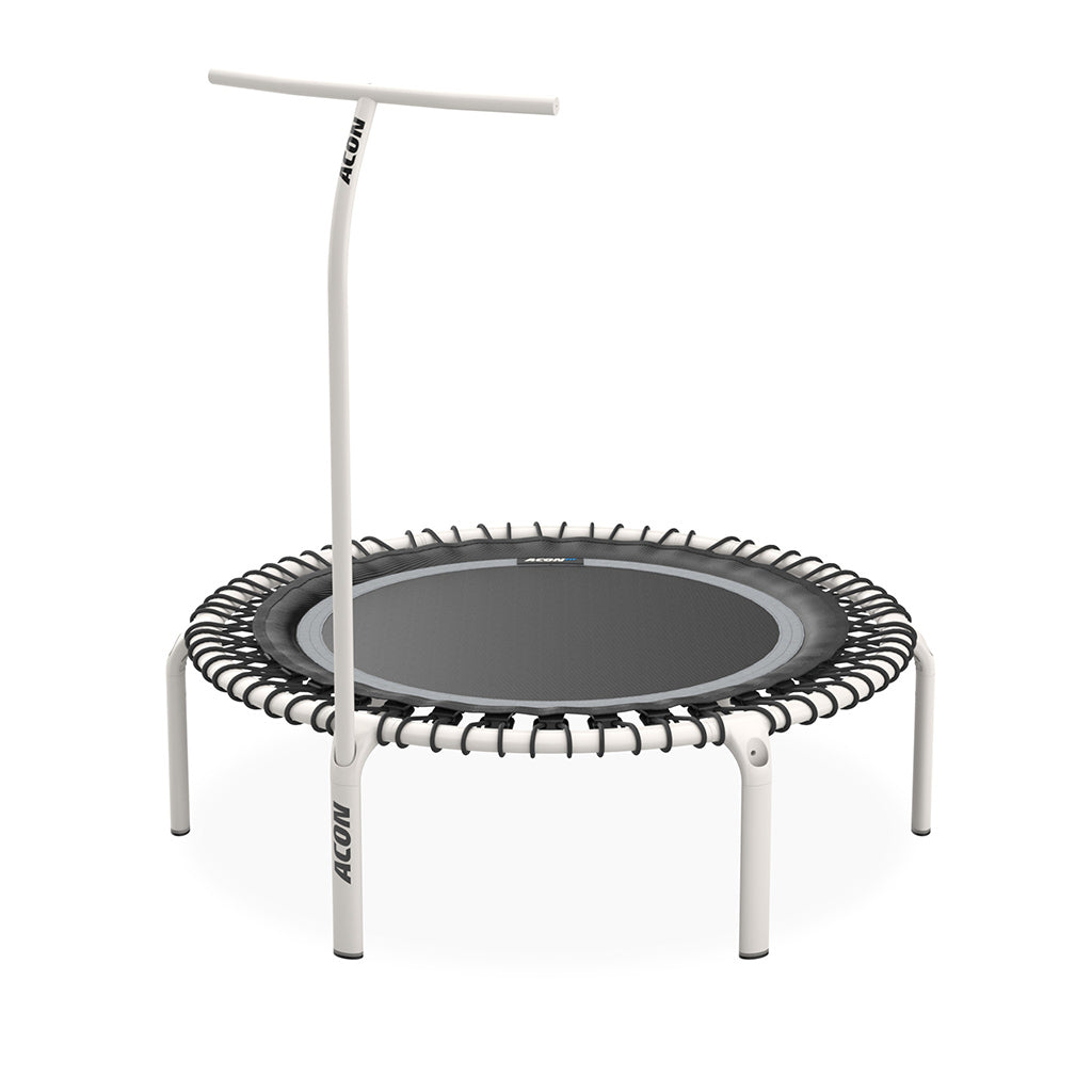 Weiße Haltestange für ACON Fit Rebounder Fitness-Trampolin