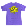 Famous T-Shirt Purple Square Logo Yellow