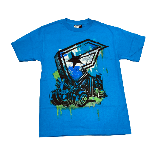 Famous T-shirt Wasteland turquoise