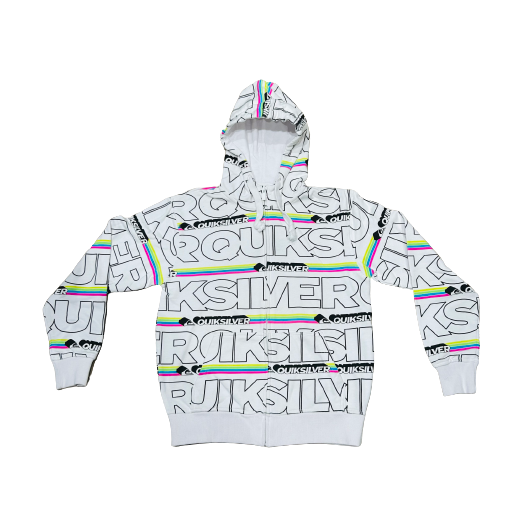 Quiksilver Zip Hoodie Harpoon White