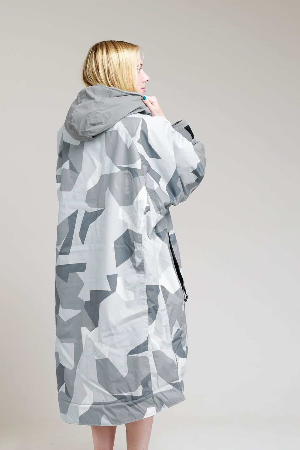 White Water Adults Hard Shell Robe - Arctic Camo