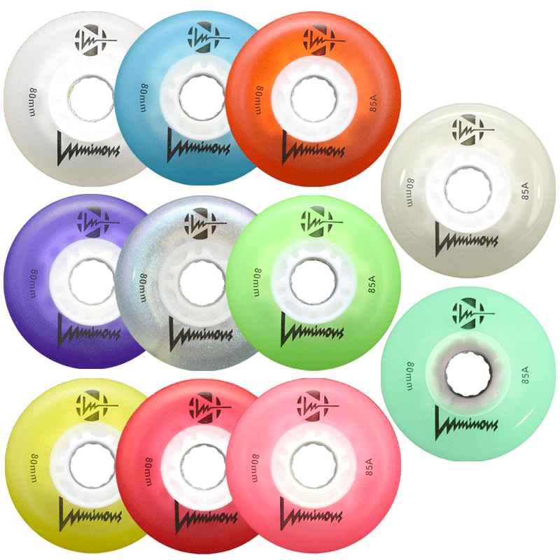 Luminous LED Wheels Glow 76mm