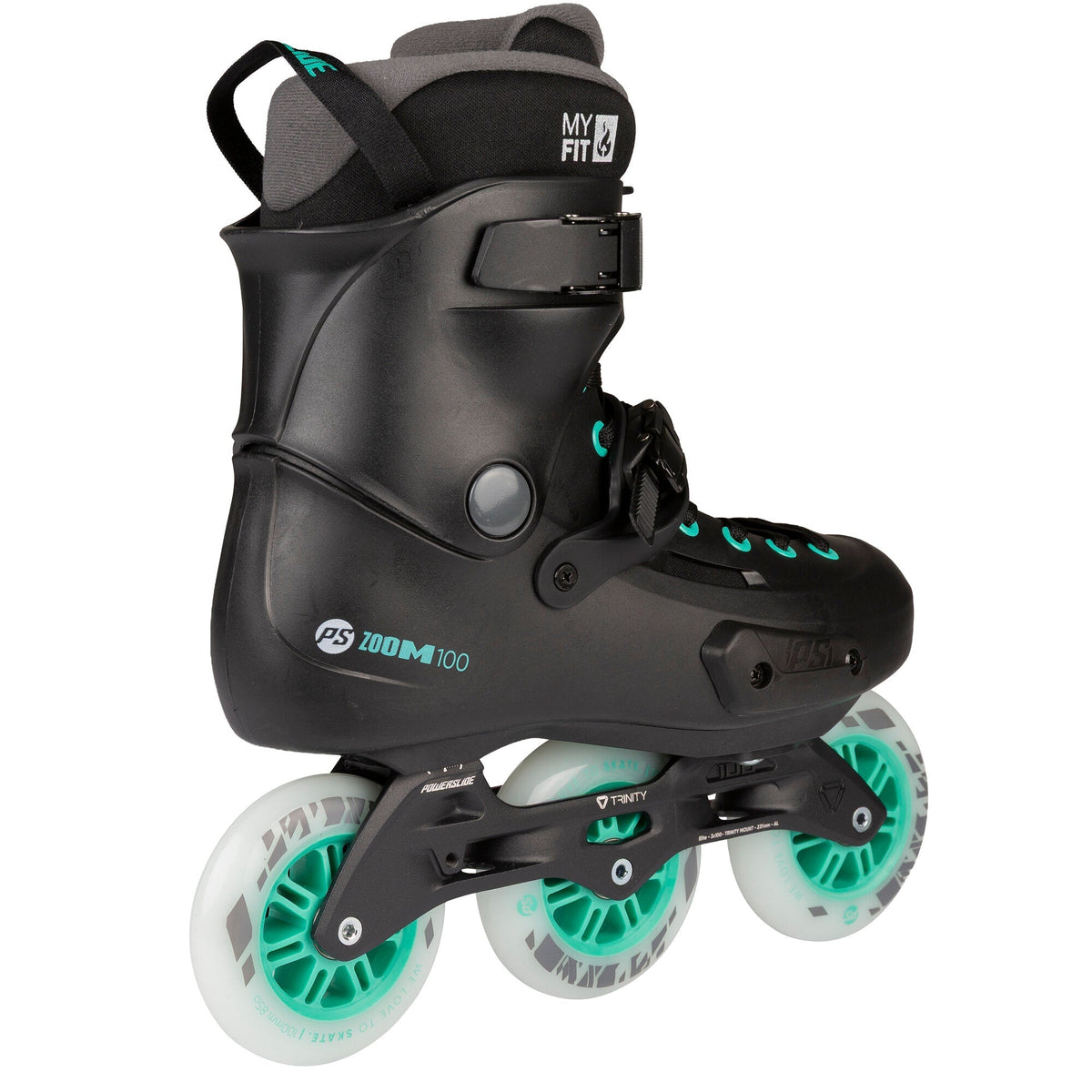 Powerslide Skates Zoom Pro 100 Black Mint