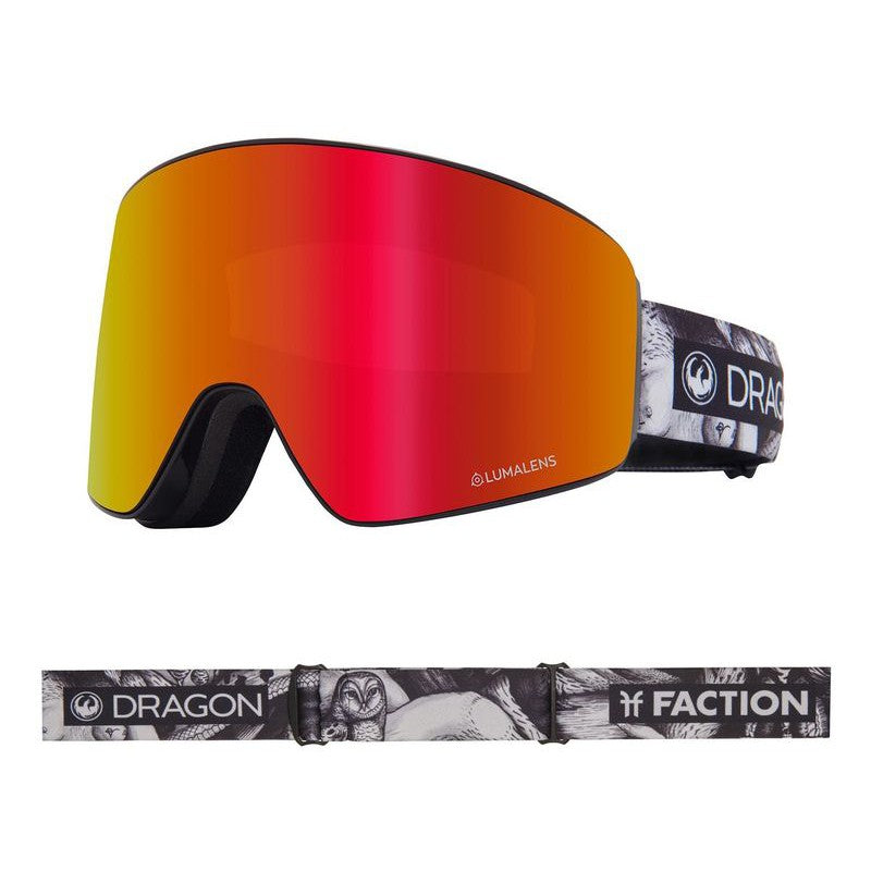 Dragon Goggle PXV - Faction with Lumalens Red Ionized + Lumalens Rose Lens