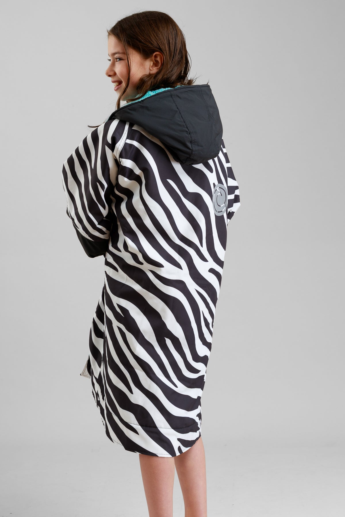 White Water Kids Hard Shell Robe - Zebra Print- Limited Edition