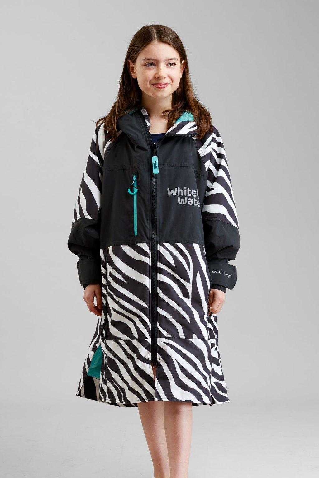 White Water Kids Hard Shell Robe - Zebra Print- Limited Edition