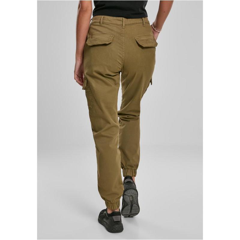 Urban Classics Ladies High Waist Cargo Pants summerolive