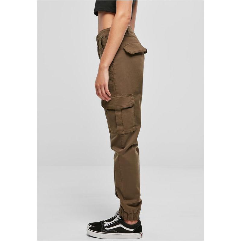 Urban Classics Ladies Cotton Twill Utility Pants olive