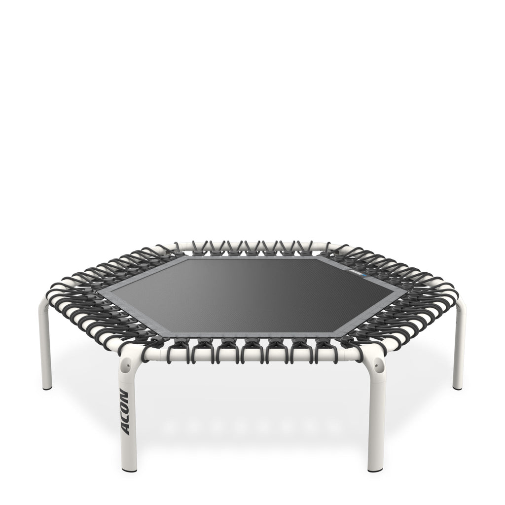 Acon Sechseckiger Rebounder Fitness-Trampolin Fit 1,41 m weiß