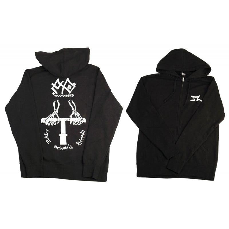 AO Scooters Behind Bars Zipper Black
