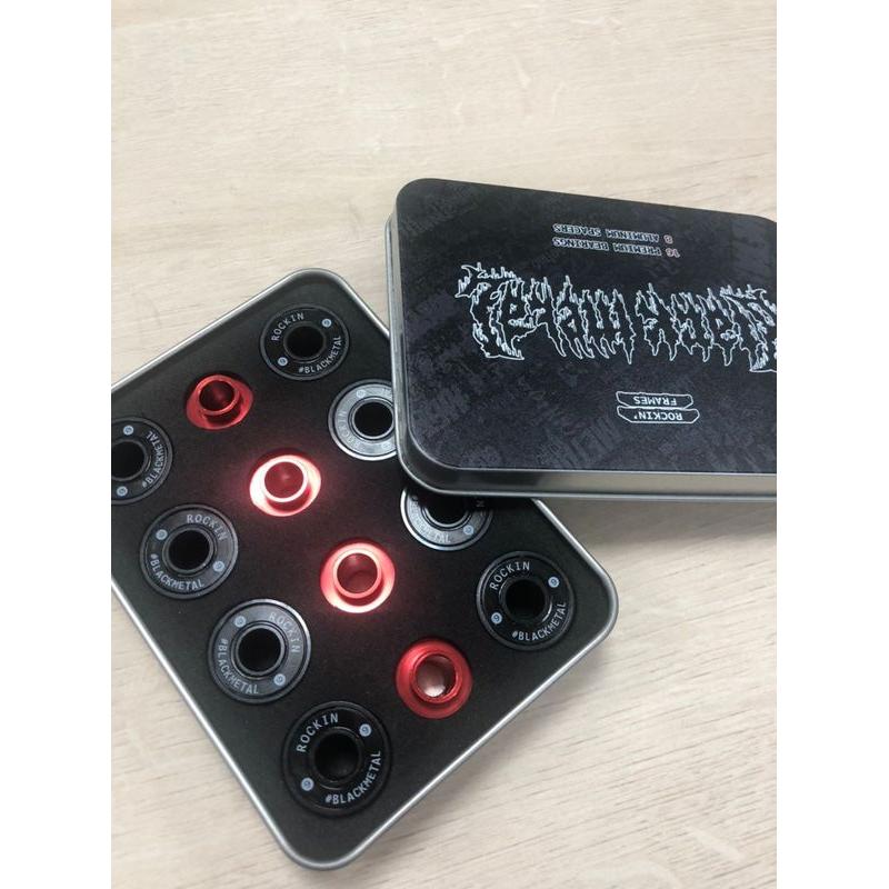 Rockin' Frames Bearings Black Metal 20-pack