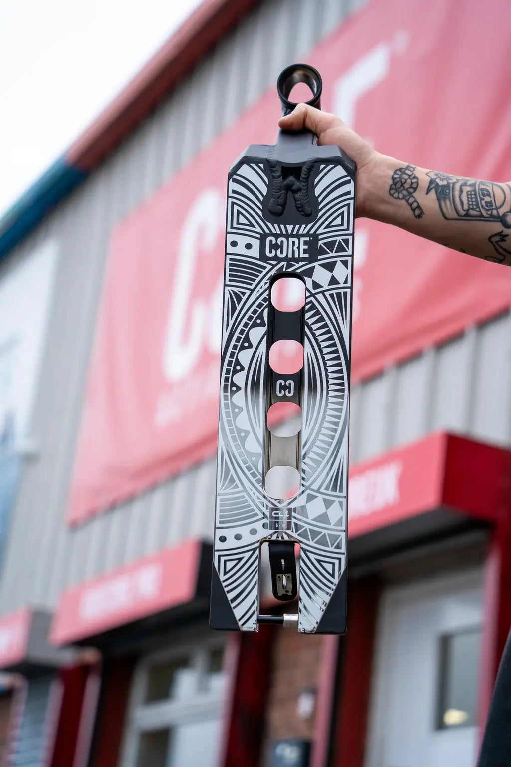 CORE Scooter Stunt Deck CL1 19" Black/Chrome