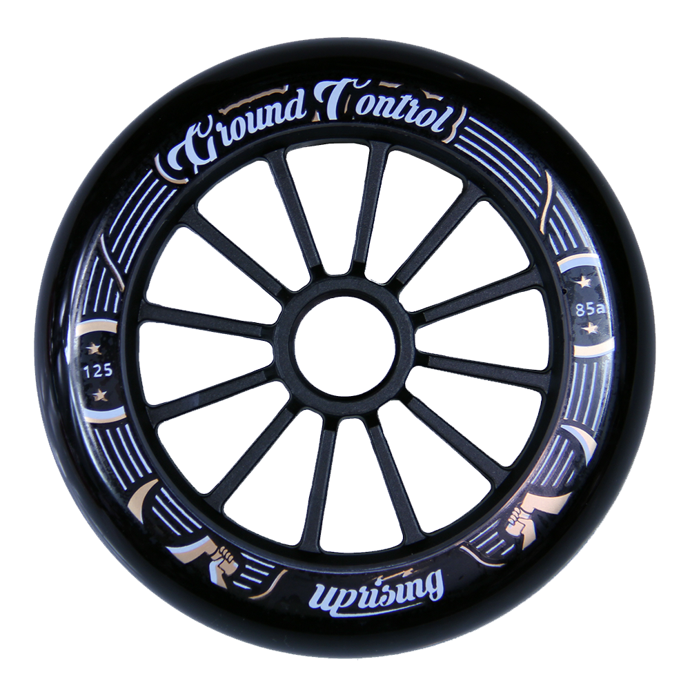 GC Wheels 3-pack black 125mm 85A