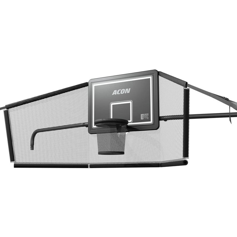 Acon X Basketballkorb mit Korbnetz für 17 Trampoline rechteckig