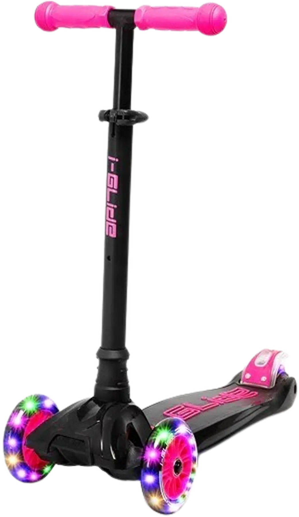 i-Glide Kinder Scooter 3 Rolle Black/Pink