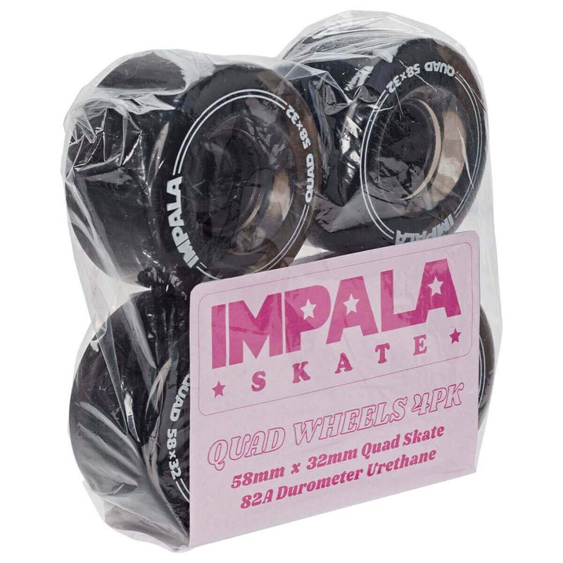 Impala Quad Wheels Black 58mm