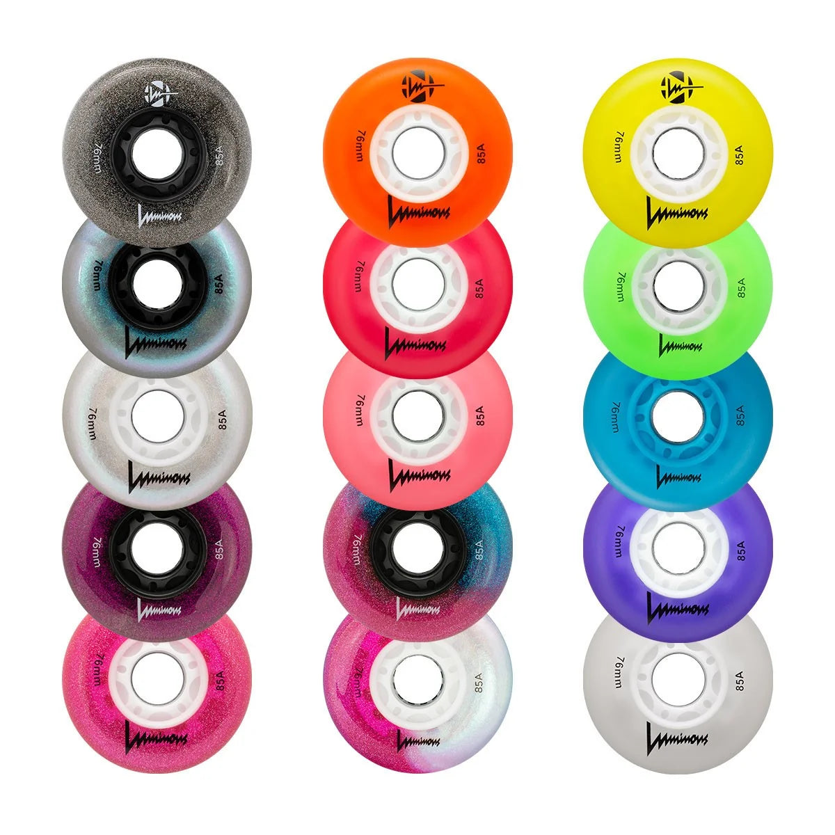 Luminous LED Wheels 76mm