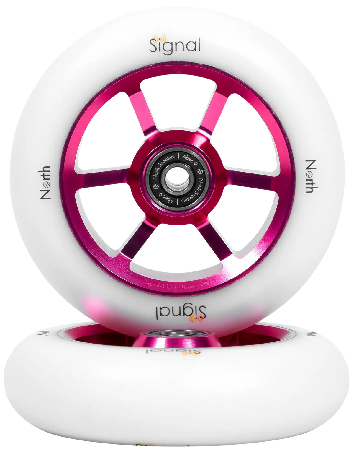 North Stunt Scooter Wheels Signal (2 Stk.) Magenta/White
