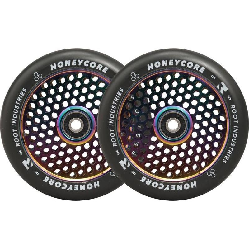 Root Industries Honeycore Wheels 120mm black/neochrome